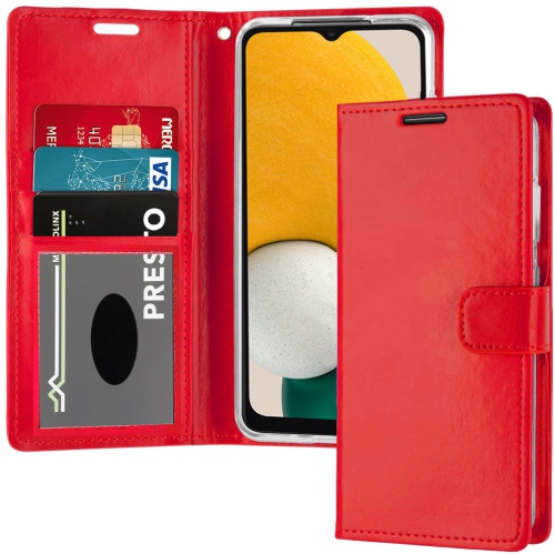 Image 1 de 4.. XCRS Folio Housse de portefeuille magnétique, pochette en cuir PU avec fente pour carte et étui pour Samsung A54 5G