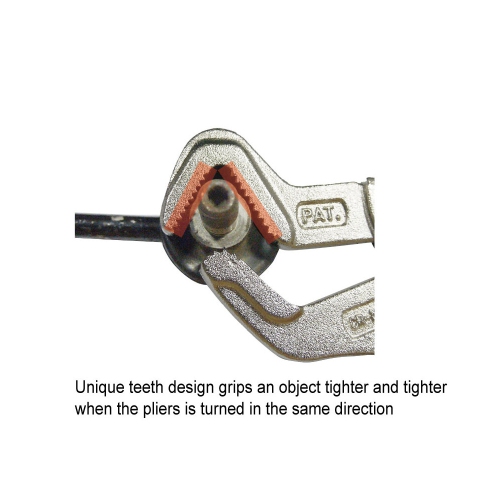 9 Circle – pinces à barre à profil bas de 89102 7 po avec dents de scie