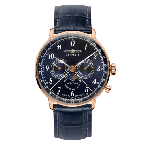 ZEPPELIN  7038-3 Lz 129 Hindenburg Moon Phase In Multicolor