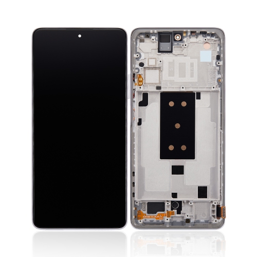 Image 1 of 3.. Refurbished - Replacement OLED Assembly With Frame Compatible With Xiaomi 11T / 11T Pro (Moonlight White)