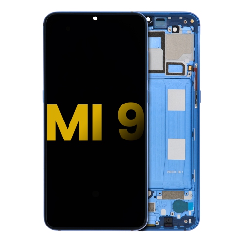 Replacement OLED Assembly With Frame Compatible With Xiaomi Mi 9 (Ocean Blue) by ESOURCE PARTS - Refurbished condition - Image 2