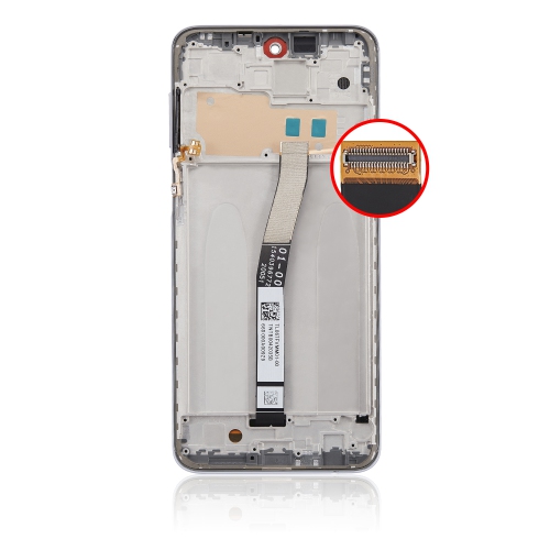 Replacement LCD Assembly With Frame Compatible With Xiaomi Redmi Note 9S / Redmi Note 9 Pro 4G (Glacier White) by ESOURCE PARTS - Refurbished condition - Image 4