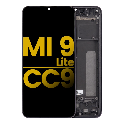 Replacement OLED Assembly With Frame Compatible With Xiaomi Mi 9 Lite / CC9 (Onyx Gray) by ESOURCE PARTS - Refurbished condition - Image 2