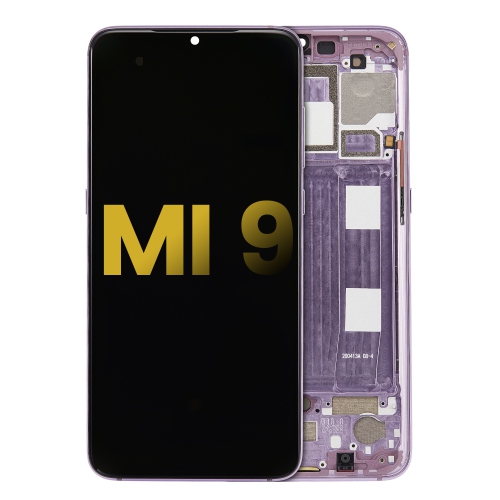 Replacement OLED Assembly With Frame Compatible With Xiaomi Mi 9 (Lavender Violet) by ESOURCE PARTS - Refurbished condition - Image 2