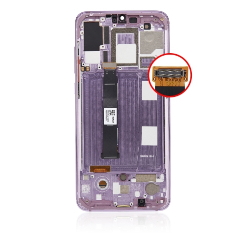 Replacement OLED Assembly With Frame Compatible With Xiaomi Mi 9 (Lavender Violet) by ESOURCE PARTS - Refurbished condition - Image 4