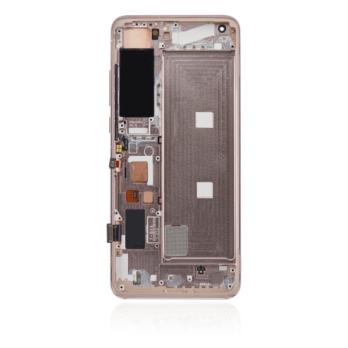 Replacement OLED Assembly With Frame Compatible With Xiaomi Mi 10 5G (Peach Gold) by ESOURCE PARTS - Refurbished condition - Image 3