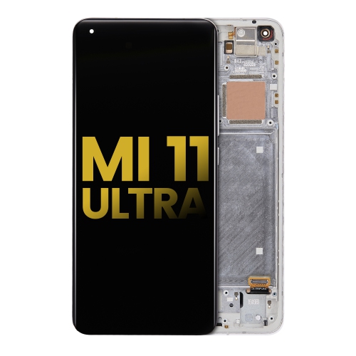 OLED Assembly With Frame Compatible With Xiaomi Mi 11 Ultra (Ceramic White) by ESOURCE PARTS - Refurbished condition - Image 2