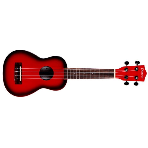 Denver Soprano Ukulele - Red Burst