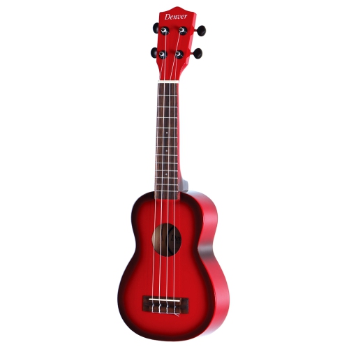 Denver Soprano Ukulele - Red Burst
