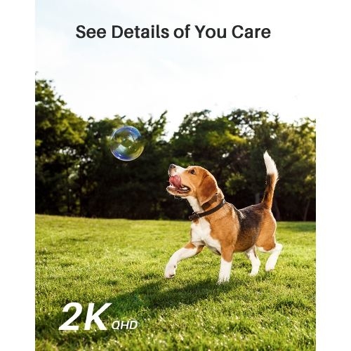 WUUK No Subscription Outdoor Security Cameras with 32GB Storage Base Station, 2 Wireless Cameras Included, 2K Resolution, Wi-Fi Connectivity,