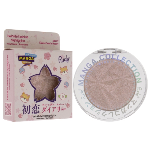 Manga Collection Twinkle Twinkle Highlighter - Sawa-Chans Heart by Rude Cosmetics for Women - 0.14 oz Highlighter