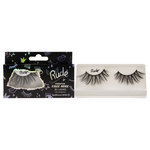 RUDE COSMETICS  Essential Faux Mink 3D Lashes - Spellbound By for Women - 1 PC Pair