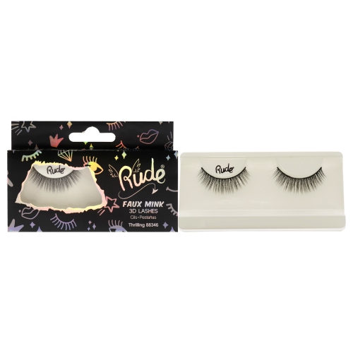 RUDE COSMETICS  Essential Faux Mink 3D Lashes - Thrilling By for Women - 1 PC Pair