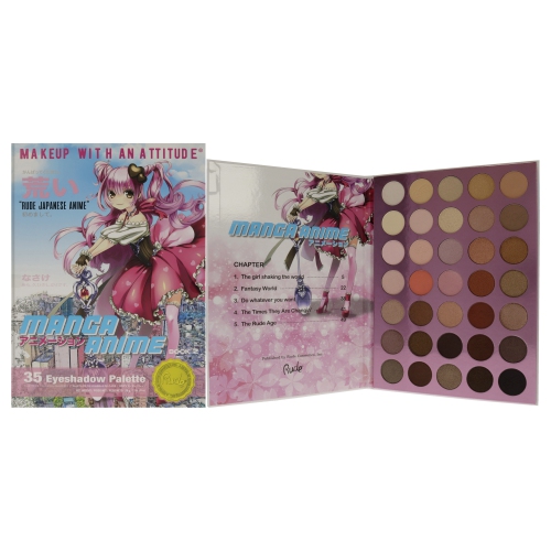 Manga Anime 35 Eyeshadow Palette Book 2 par Rude Cosmetics for Women - 1,34 oz Eye Shadow