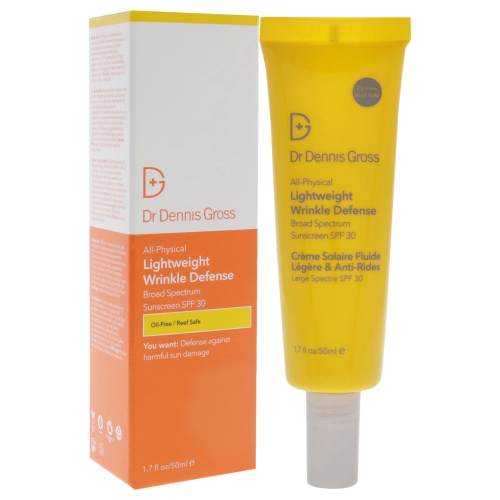 All Physical Lightweight Wrinkle Defense SPF 30 by Dr. Dennis Gross for Unisex - 1.7 oz Sunscreen