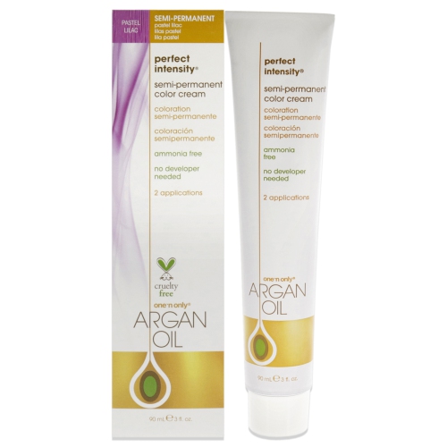 Crème de couleur semi-permanente à l'huile d'argan Perfect Intensity - Lilas pastel par One n Only pour unisexe - 3 oz de couleur de cheveux