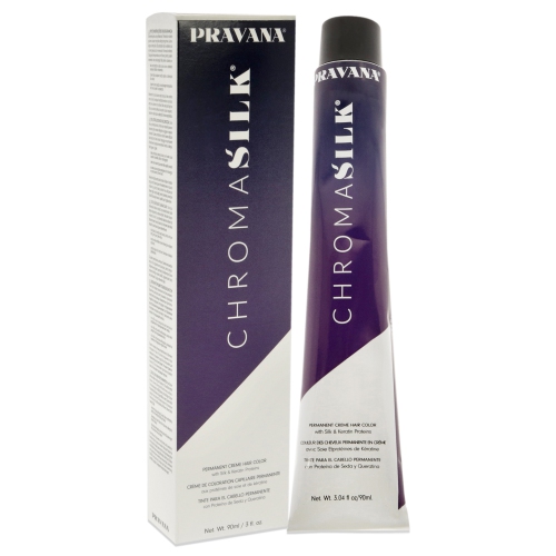 ChromaSilk Creme Hair Color - 6.37 Dark Golden Violet Blonde par Pravana for Unisex - 3 oz Hair Color