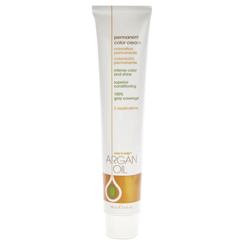 Crème de coloration permanente à l'huile d'argan - 2B Blue Black par One n Only pour unisexe - 3 oz de couleur de cheveux