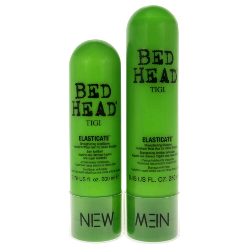 Kit de renforcement élastique Bed Head par TIGI pour unisexe - 2 shampooings 8,45 oz, après-shampooing 6,76 oz