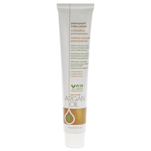 Crème de coloration permanente à l'huile d'argan - 5RG Light Tangerine Brown par One n Only pour unisexe - 3 oz de couleur de cheveux