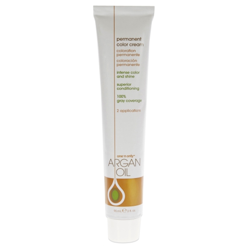 Crème de coloration permanente à l'huile d'argan - Blond moyen naturel riche 7NN par One n Only pour unisexe - 3 oz de couleur de cheveux
