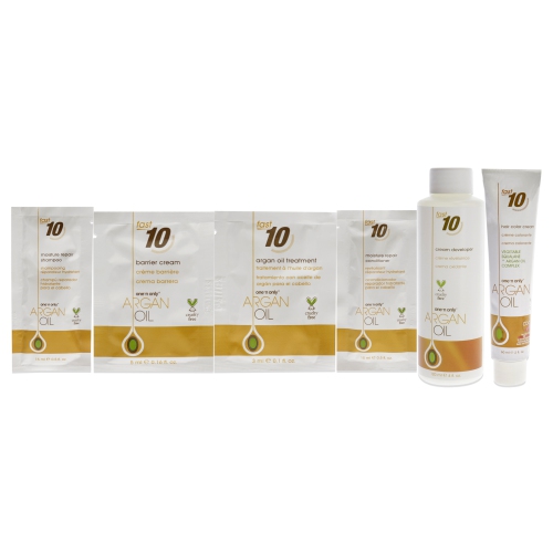 Argan Oil Fast 10 Kit de coloration permanente pour cheveux - 6CA Caramel Blond foncé par One n Only pour unisexe - 1 Pc Hair Color