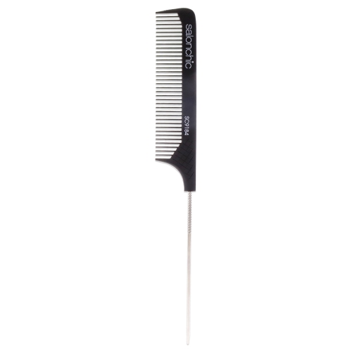 Pin Tail Peigne en Carbone Résistant à la Chaleur 9 - Dents Grossières par SalonChic pour Unisexe - 1 Pc Peigne