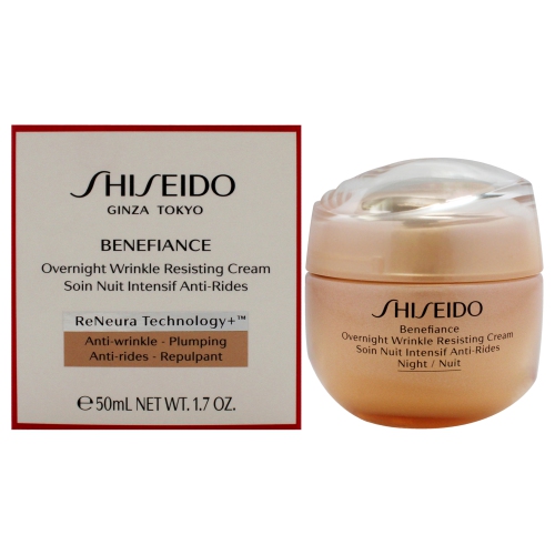 SHISEIDO  Benefiance Overnight Wrinkle Resisting Cream By for Women - 1.7 OZ Cream Best moisturizer