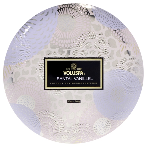 VOLUSPA  3 Wick Tin Candle - Santal Vanille By for Unisex - 12 OZ Candle Love these tins this scent is delicious