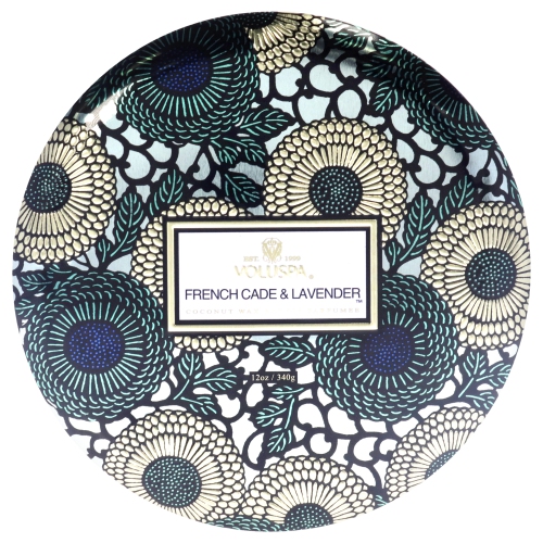 VOLUSPA  3 Wick Tin Candle - French Cade And Lavender By for Unisex - 12 OZ Candle These candles are the best
