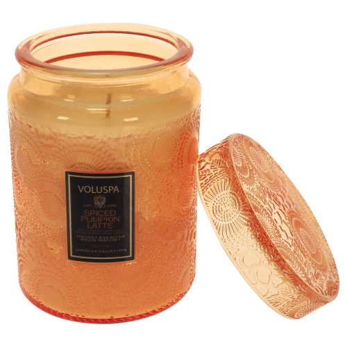 VOLUSPA  Spiced Pumpkin Latte - Large By for Unisex - 18 OZ Candle Best pumpkin candle I have