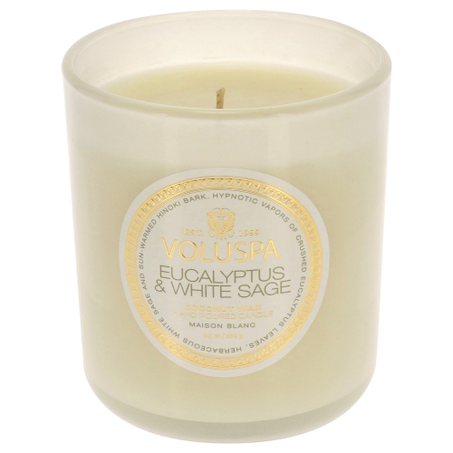 Eucalyptus and White Sage by Voluspa for Unisex - 9.5 oz Candle