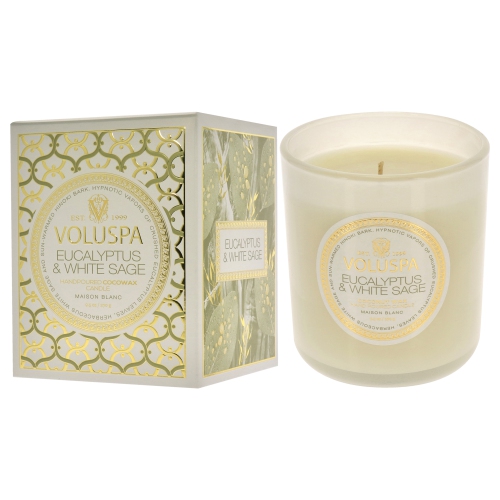 Eucalyptus and White Sage by Voluspa for Unisex - 9.5 oz Candle