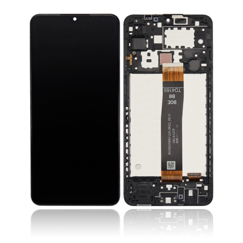 Écran ACL de remplacement remis à neuf avec cadre compatible avec le Galaxy A12 de Samsung (A125/20)/Nacho A12 (A127/21)