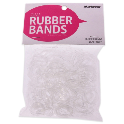 Rubber Bands - Clear by Marianna for Women - 250 Count Hair Tie
