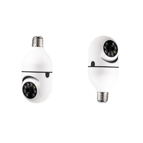 axGear Caméra de sécurité à ampoule Caméra WiFi panoramique à domicile avec suivi automatique