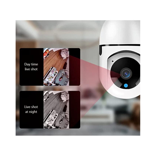 axGear Caméra de sécurité à ampoule Caméra WiFi panoramique à domicile avec suivi automatique