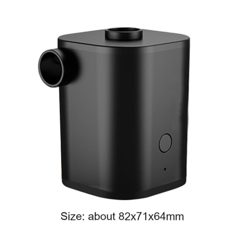 axGear Wireless Portable Air Pump for Inflatable Rechargeable Air Mattress Pump with 5 Nozzles Black