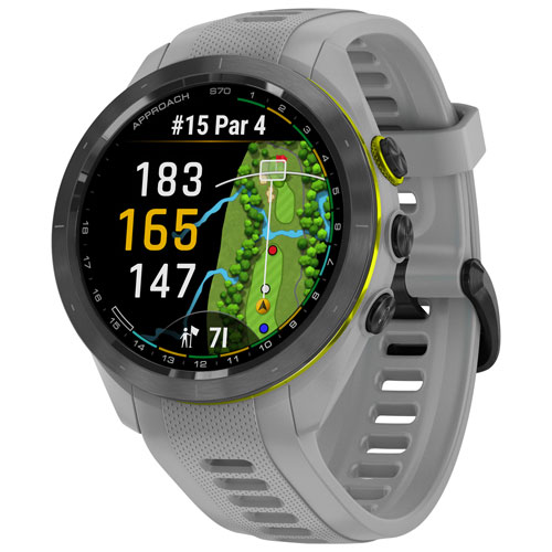 Garmin Approach S70 42mm Golf GPS Smartwatch - Grey | Best Buy Canada