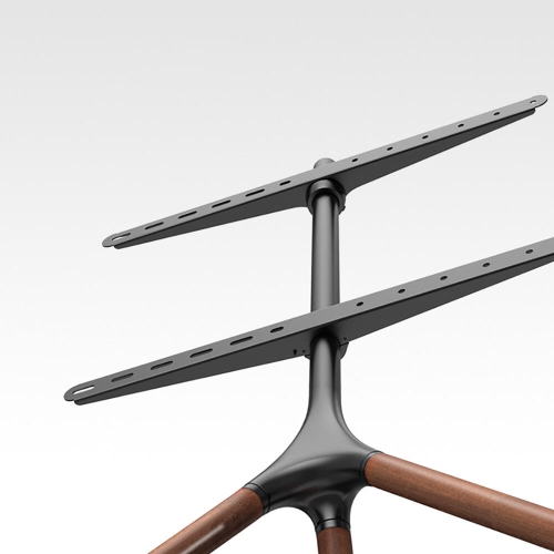 Easel Studio Floor TV Stand for Most 45"-65" Flat Panel TVs, Mobile TV Cart Shelf with Swivel and Tripod Base up to 70.4lbs Max VESA 600x400