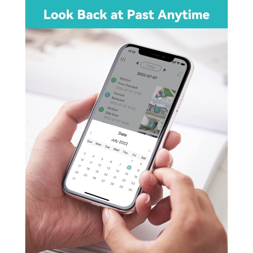 Sonnette avec caméra supplémentaire WUUK, sonnette vidéo 2K, aucun abonnement, sans fil ou avec fil, détection humaine et de mouvement, compatible