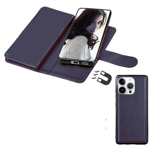 XCRS Apple iPhone 14 Pro Max Wallet Pouch Case, detachable magnet phone cover, Store 9 cards, PU Leather Flip Cover with Kickstand Magnetic Closure