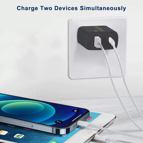 Wall Charger 25W PD USB Power Adapter iPhone Charger Compatible with iPhone 13/12/11 Pro/11/XS MAX/XR/8/7/6s/6 Plus/AirPods