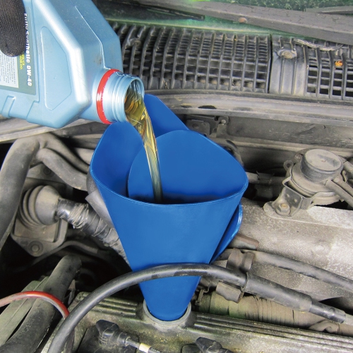 9 Circle 65067 Brake Fluid / Engine Oil / ATF Flexible Draining Funnel - 21.8"x8.07"