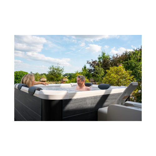 MSPA, SÉRIE FRAME, OSLO, spa pour 6 personnes, UVC, Ozone, jets hydromasseurs, système à bulles d’air 140, Wi-Fi et application, éclairage DEL