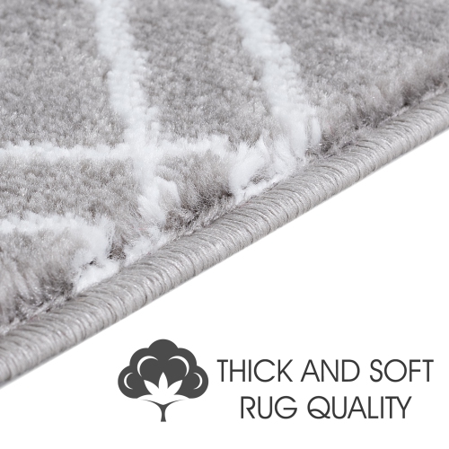 SussexHome Stair Treads - Carpet Strips for Indoor Stairs - Easy to Install with Double Adhesive Tape - Safe, 9" X 28" - 7-Pack - Gray