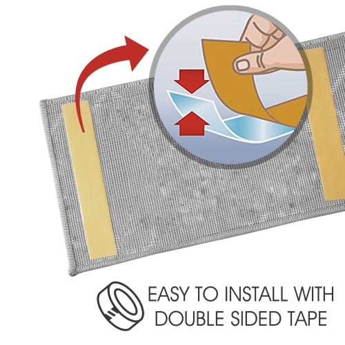 SussexHome Stair Treads - Carpet Strips for Indoor Stairs - Easy to Install with Double Adhesive Tape - Safe, 9" X 28" - 13-Pack - Beige