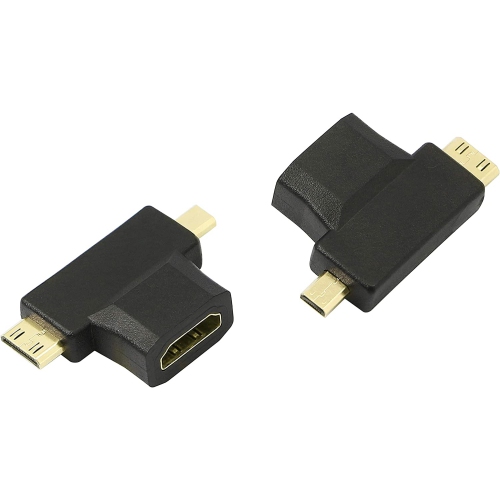 TEDLIN 2 in 1 HDMI to Mini/Micro HDMI Adapter,Mini and Micro HDMI Male to HDMI Female Universal Adapter Full HD - Free Shipping