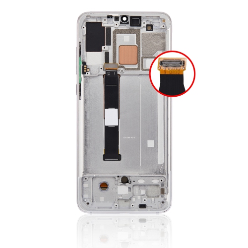Replacement OLED Assembly With Frame Compatible With Xiaomi Mi 9 Pro (Dream White) by ESOURCE PARTS - Refurbished condition - Image 4
