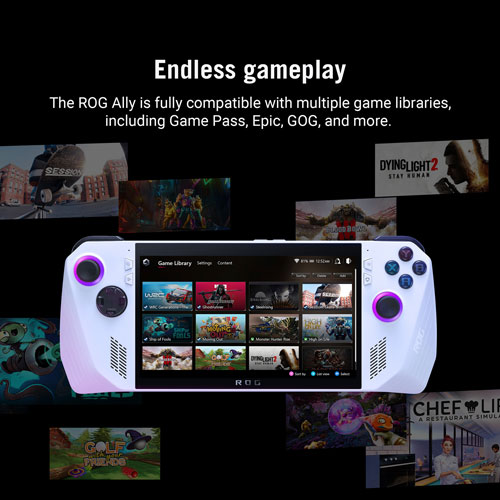 ASUS ROG Ally 7" 1080p Touch Gaming Console (AMD Z1 Extreme/Radeon Navi3/16GB RAM/512GB SSD/Windows 11/XBOX GamePass)